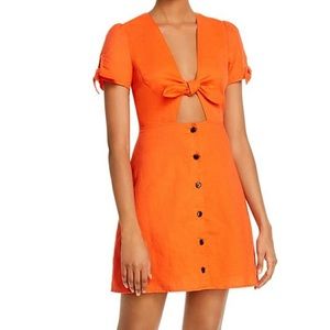 Medium lost and wander orange dress